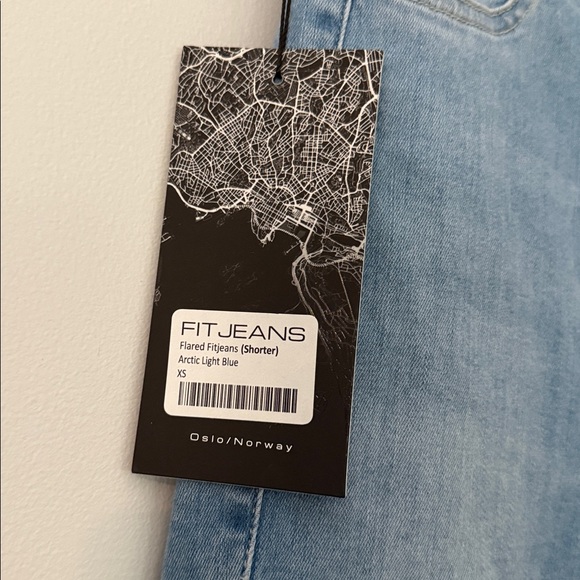 FITJEANS Light Blue Flare Women's Jeans - Picture 4 of 5